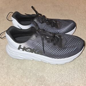 NEW! Hoka Black and White Athletic Shoes
